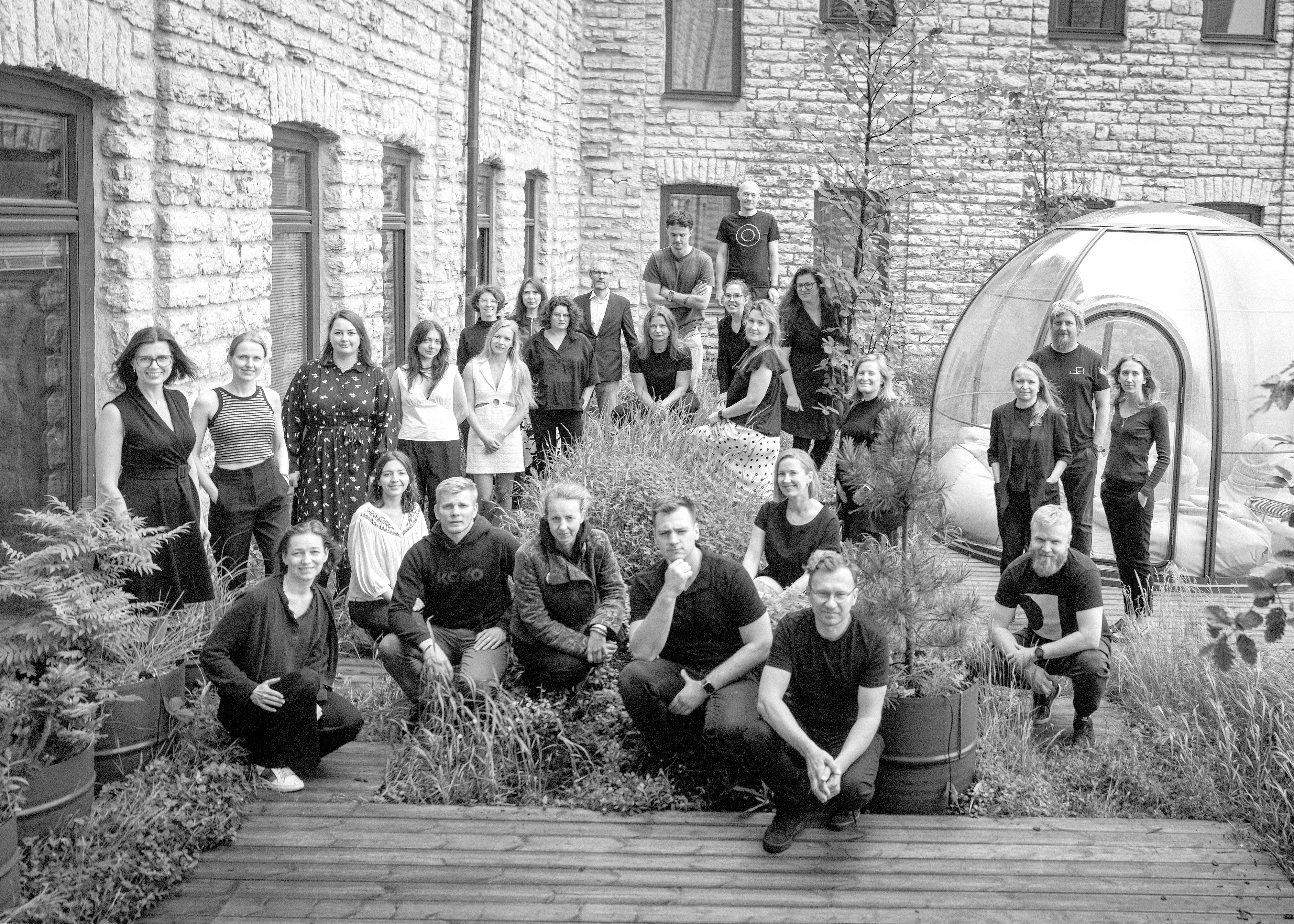 KOKO team on office terrace 2025