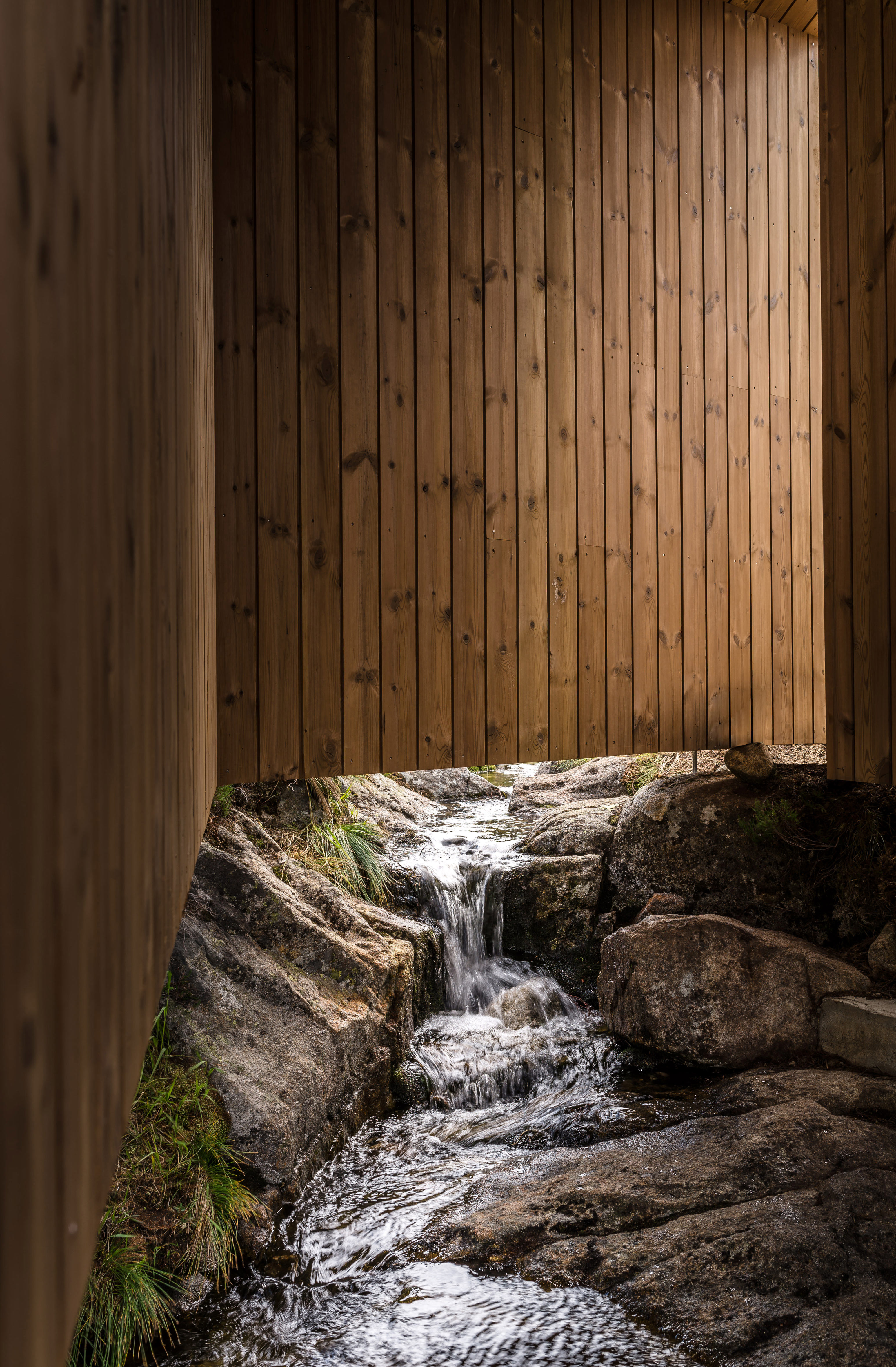 Sauna on mountainriver