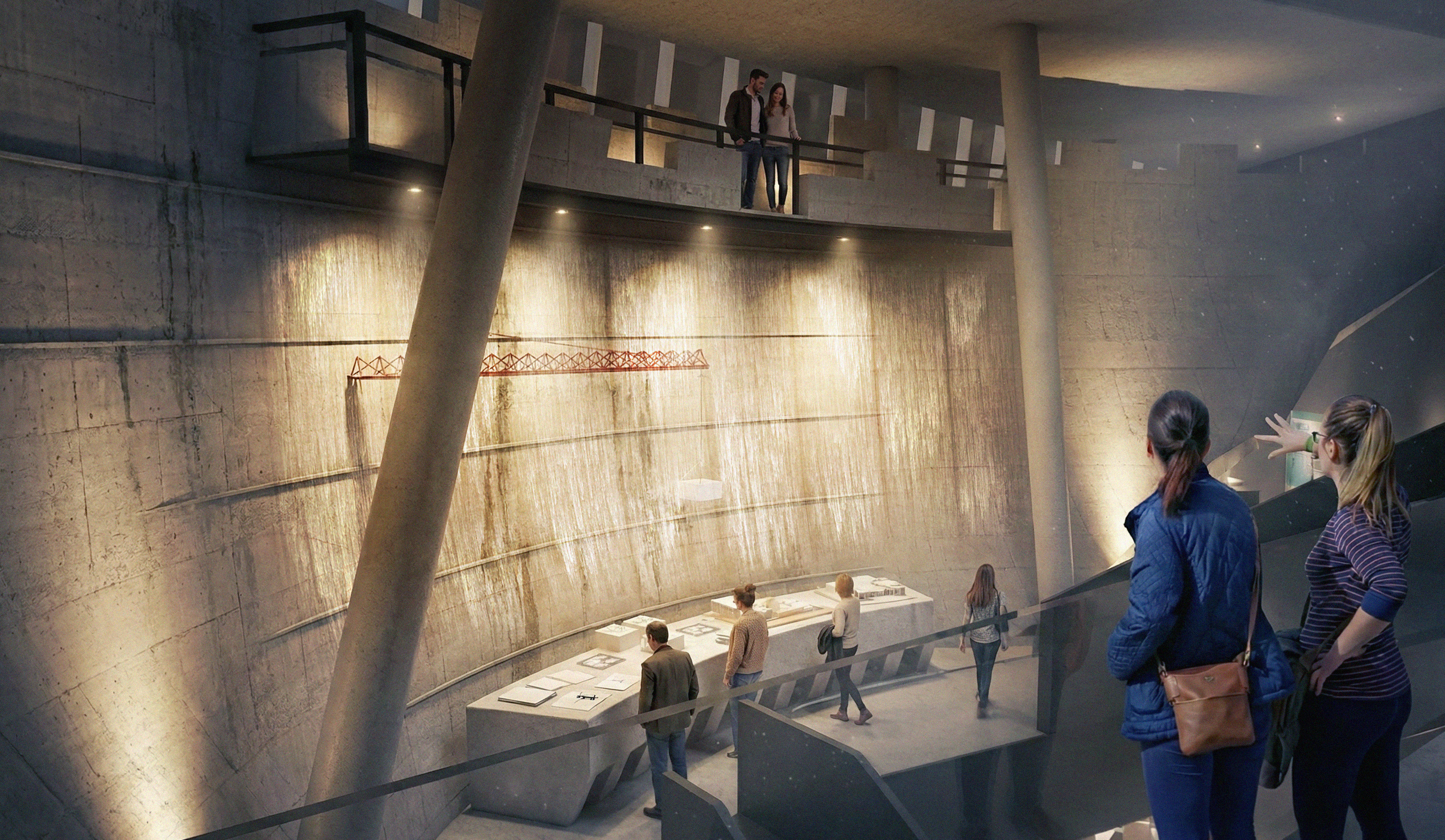 Exposition about dam