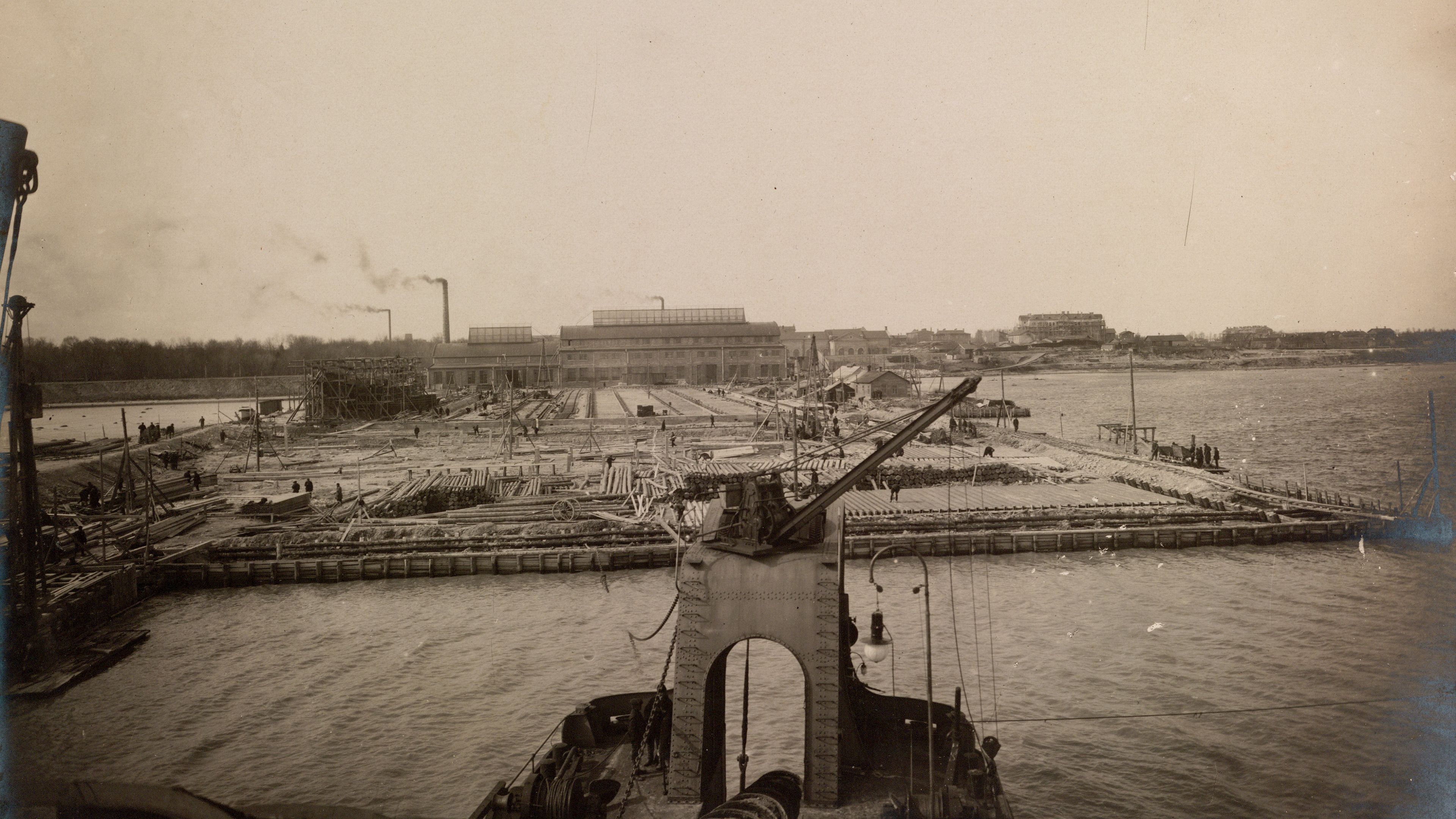 Beginning of 20th century, filling the sea. Photo: Estonian Maritime Museum