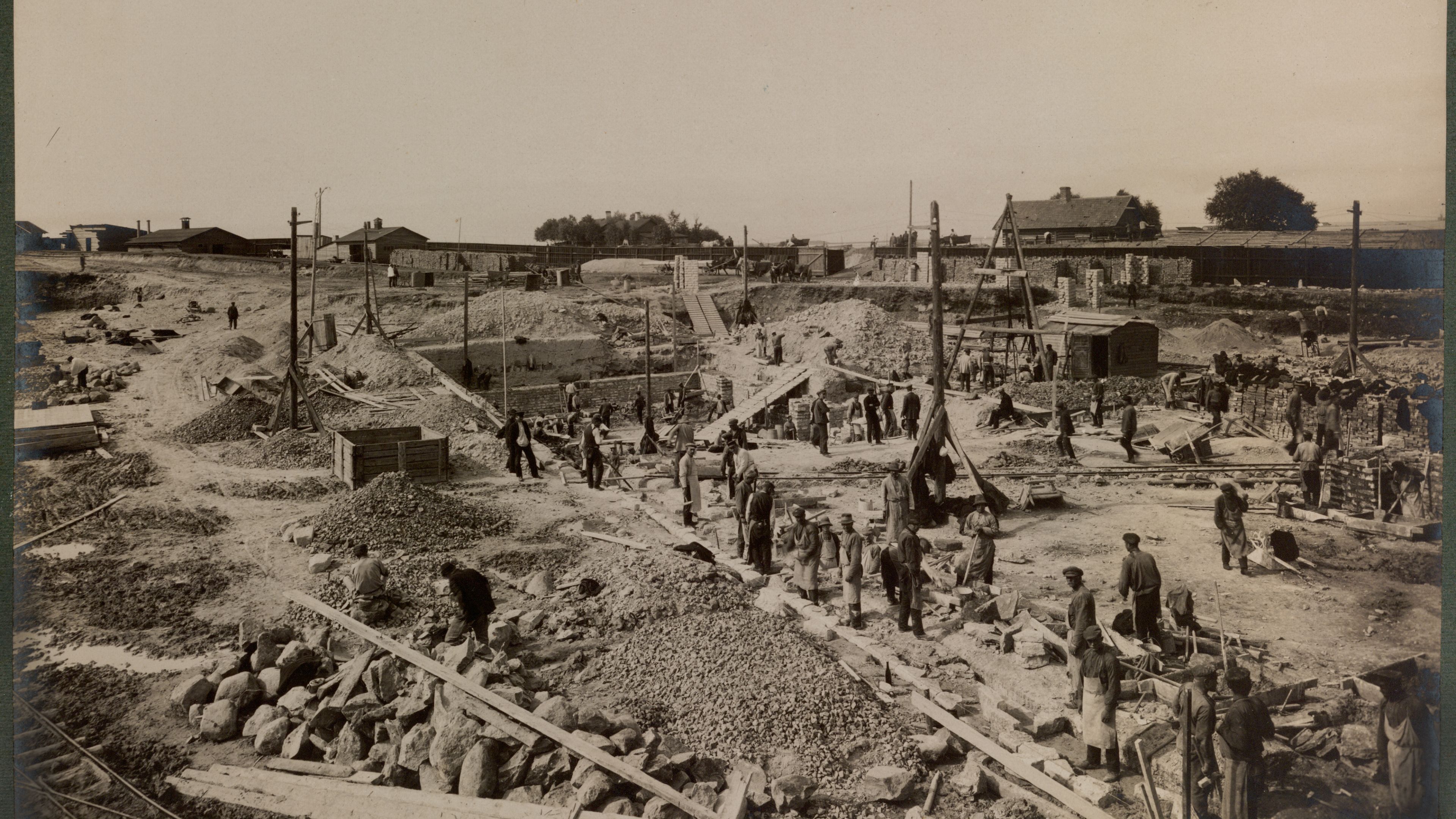 Noblessner quarter building period, early 1900ies. Photo: Estonian Maritime Museum archive