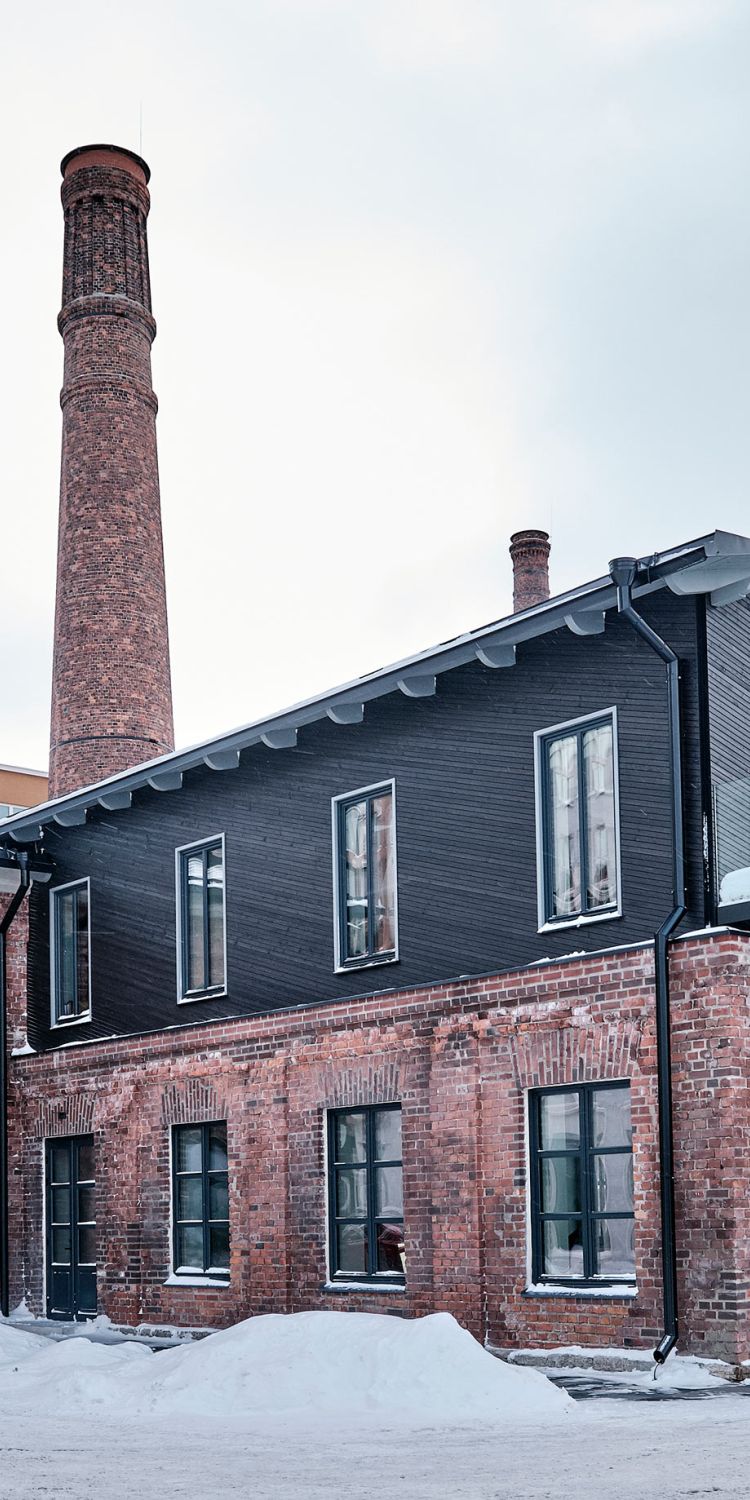 Exterior view of the historic building