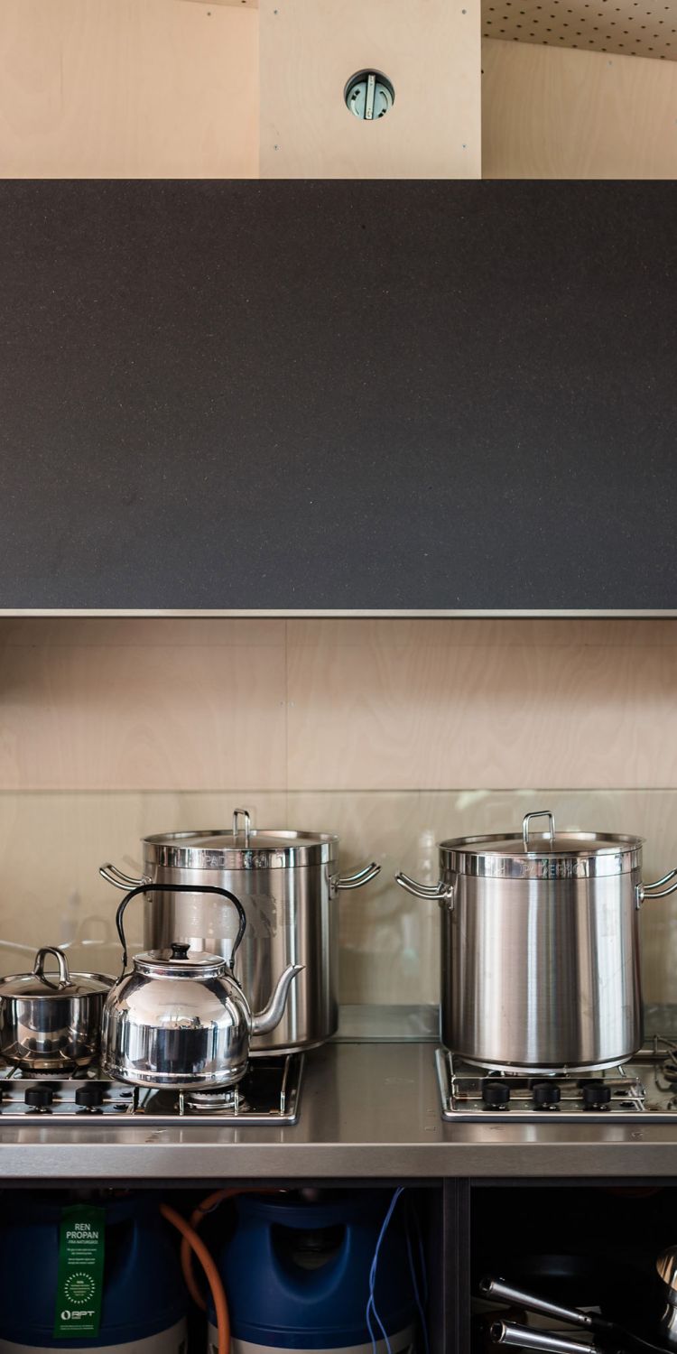 Kitchen in the main cabin