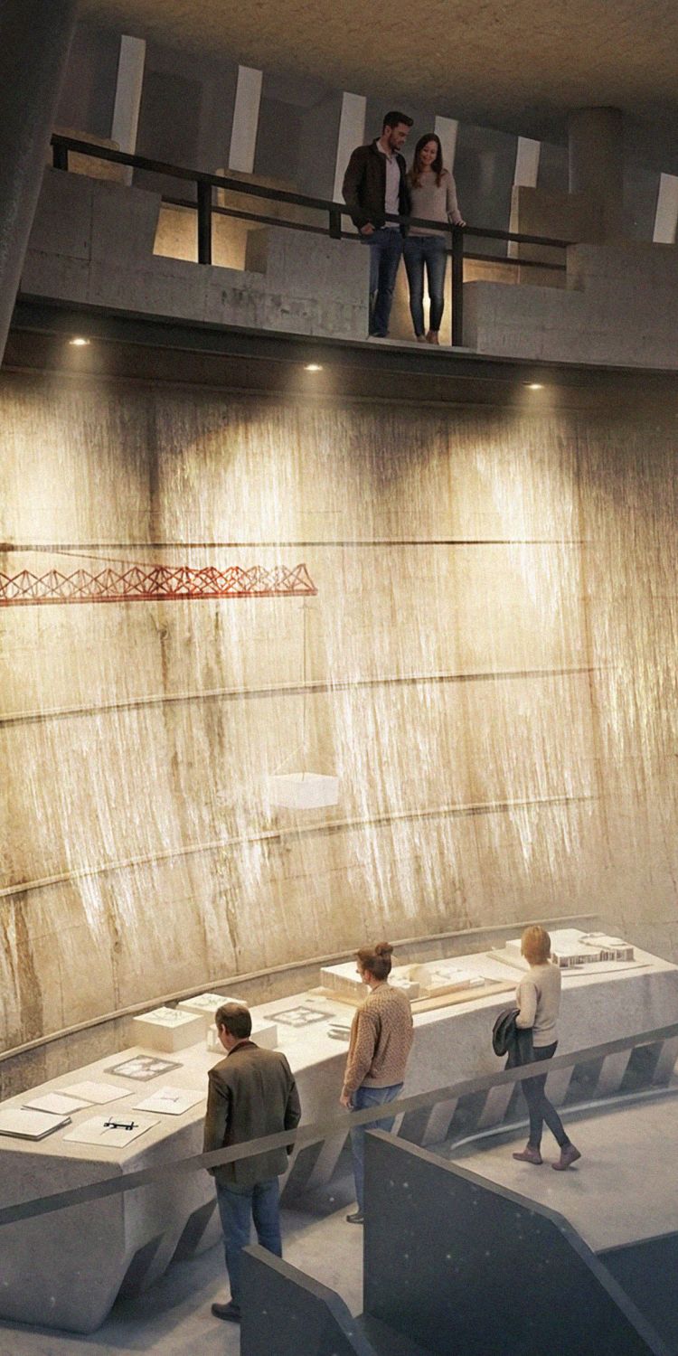 Exposition about dam